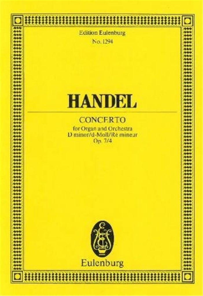 Organ concerto No. 10 D minor op. 7/4 HWV 309
